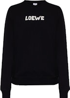 LOEWE 2021秋冬黑色刺绣Logo圆领卫衣. H526Y24J18-1100 Order LOEWE 2021秋冬黑色刺绣Logo圆领卫衣. H526Y24J18-1100