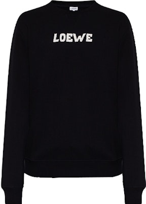 LOEWE FW21 Black Embroidered Logo Crewneck Sweatshirt. H526Y24J18-1100 Order LOEWE FW21 Black Embroidered Logo Crewneck Sweatshirt. H526Y24J18-1100
