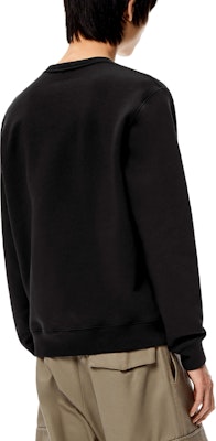 LOEWE FW21 Black Embroidered Logo Crewneck Sweatshirt. H526Y24J18-1100 Lookbook LOEWE FW21 Black Embroidered Logo Crewneck Sweatshirt. H526Y24J18-1100