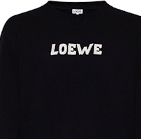 LOEWE 2021秋冬黑色刺绣Logo圆领卫衣. H526Y24J18-1100 Details for LOEWE 2021秋冬黑色刺绣Logo圆领卫衣. H526Y24J18-1100