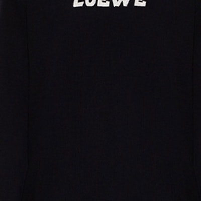 LOEWE FW21 Black Embroidered Logo Crewneck Sweatshirt. H526Y24J18-1100 Sizing LOEWE FW21 Black Embroidered Logo Crewneck Sweatshirt. H526Y24J18-1100