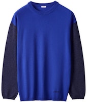 LOEWE FW21蓝色宽松版拼色长袖毛衣。 H526Y14K68-5893 Order LOEWE FW21蓝色宽松版拼色长袖毛衣。 H526Y14K68-5893