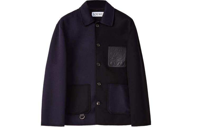 Order 로에베 FW21 캐주얼 버튼업 자켓 네이비 블루 H526Y02W11-5197