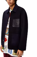 Shop ロエベ FW21 カジュアル ボタンアップ ジャケット ネイビーブルー H526Y02W11-5197