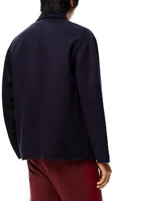 로에베 FW21 캐주얼 버튼업 자켓 네이비 블루 H526Y02W11-5197 Purchase 로에베 FW21 캐주얼 버튼업 자켓 네이비 블루 H526Y02W11-5197