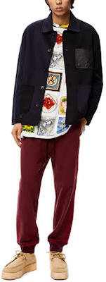 로에베 FW21 캐주얼 버튼업 자켓 네이비 블루 H526Y02W11-5197 Details for 로에베 FW21 캐주얼 버튼업 자켓 네이비 블루 H526Y02W11-5197