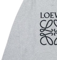 LOEWE 2021秋冬灰色刺绣Logo套头卫衣. H6169410OF-1120 Details for LOEWE 2021秋冬灰色刺绣Logo套头卫衣. H6169410OF-1120