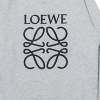 LOEWE 2021秋冬灰色刺绣Logo套头卫衣. H6169410OF-1120 Sizing LOEWE 2021秋冬灰色刺绣Logo套头卫衣. H6169410OF-1120