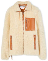 LOEWE FW21 Novak Shearling Jacket Off-White H1298913AU-2073 LOEWE FW21 Novak Shearling Jacket Off-White H1298913AU-2073