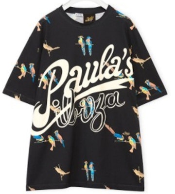 LOEWE FW21 鸚鵡印花短袖棉質T恤 黑色 H616Y22X17-1489 Order LOEWE FW21 鸚鵡印花短袖棉質T恤 黑色 H616Y22X17-1489