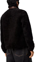 Shop LOEWE FW21羊毛休闲外套黑色夹克 H526Y19L24-1103