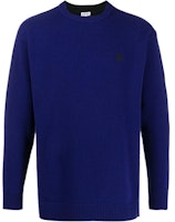 LOEWE FW21 Wool Crewneck Long Sleeve Sweater - Dark Blue H3109440SM-5110 LOEWE FW21 Wool Crewneck Long Sleeve Sweater - Dark Blue H3109440SM-5110