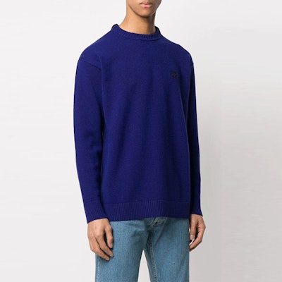 LOEWE 2021秋冬羊毛长袖毛衣 - 深蓝色 H3109440SM-5110 Purchase LOEWE 2021秋冬羊毛长袖毛衣 - 深蓝色 H3109440SM-5110