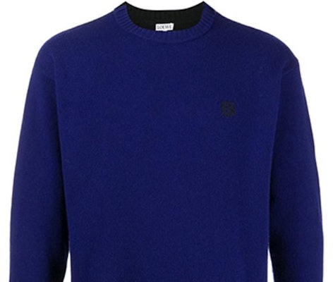 LOEWE 2021秋冬羊毛长袖毛衣 - 深蓝色 H3109440SM-5110 Details for LOEWE 2021秋冬羊毛长袖毛衣 - 深蓝色 H3109440SM-5110