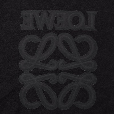 LOEWE FW22 Black Loose Fit Hoodie with Embroidered Logo. H526Y25X02-1185 Cheap LOEWE FW22 Black Loose Fit Hoodie with Embroidered Logo. H526Y25X02-1185