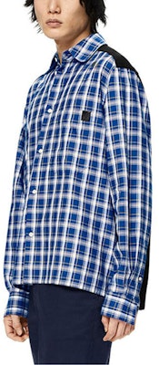 LOEWE 2022秋冬蓝色格纹长袖衬衫. H526Y05W94-1105 Purchase LOEWE 2022秋冬蓝色格纹长袖衬衫. H526Y05W94-1105