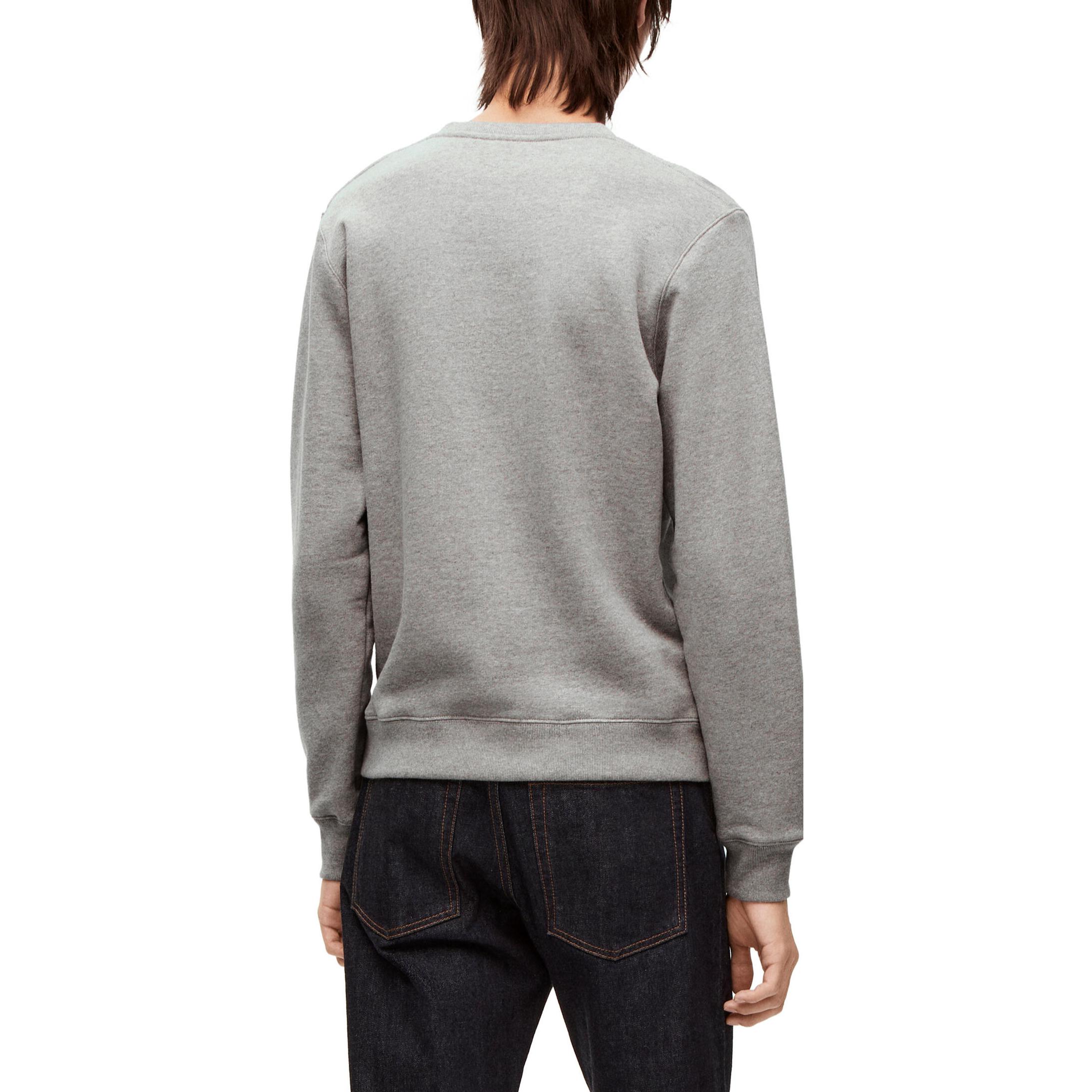 Details for LOEWE FW22 Baju Crewneck Logo Sulaman Kelabu Abu-Abu. H526Y24J26-1440