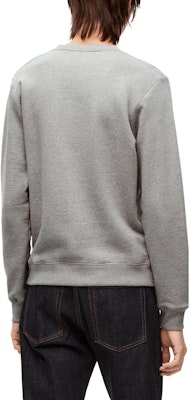 LOEWE FW22 Embroidered Logo Crewneck Sweatshirt in Ash Grey. H526Y24J26-1440 Details for LOEWE FW22 Embroidered Logo Crewneck Sweatshirt in Ash Grey. H526Y24J26-1440