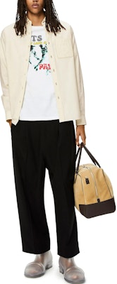 LOEWE FW22 純色白色長袖襯衫 H526Y05W89-2370 Shop LOEWE FW22 純色白色長袖襯衫 H526Y05W89-2370