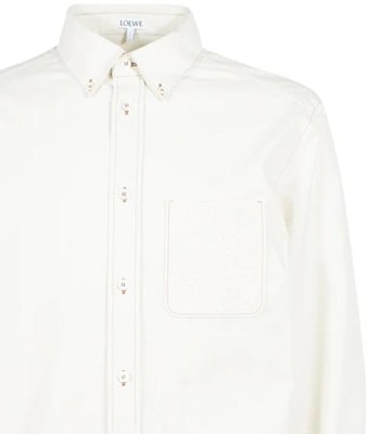 LOEWE FW22 純色白色長袖襯衫 H526Y05W89-2370 Sizing LOEWE FW22 純色白色長袖襯衫 H526Y05W89-2370