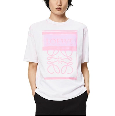 LOEWE FW22 Baju-T Krew Leher Putih Logo Cetakan Kasual. H526Y22X27-2102 Lookbook LOEWE FW22 Baju-T Krew Leher Putih Logo Cetakan Kasual. H526Y22X27-2102