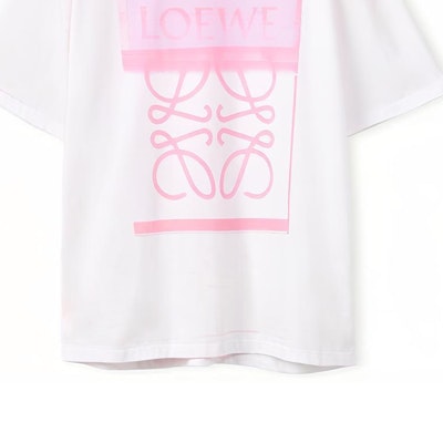 LOEWE FW22 Baju-T Krew Leher Putih Logo Cetakan Kasual. H526Y22X27-2102 Sizing LOEWE FW22 Baju-T Krew Leher Putih Logo Cetakan Kasual. H526Y22X27-2102