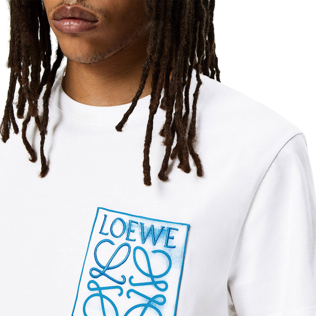 Details for LOEWE 2022秋冬徽标口袋刺绣T恤 白色T恤。 H526Y22X25-2100