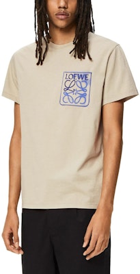 LOEWE FW22 Anagram刺绣Logo印花口袋灰白色T恤 H526Y22X25-1250 Shop LOEWE FW22 Anagram刺绣Logo印花口袋灰白色T恤 H526Y22X25-1250