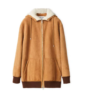 LOEWE FW22 Camel Zip-up Jacket with Large Pocket H526Y19L41-2073