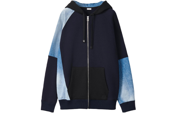 LOEWE FW22 Colorblock Zip-Up Hoodie for Men H526Y25X10-1546