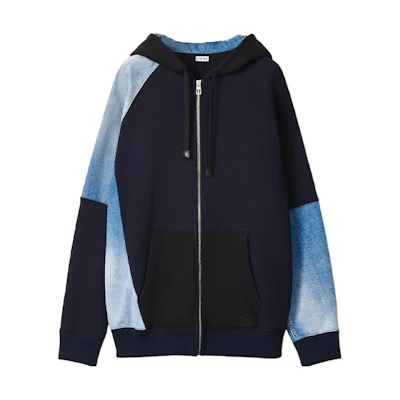 LOEWE FW22 Colorblock Zip-Up Hoodie for Men H526Y25X10-1546