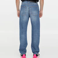 Details for LOEWE FW22做旧直筒牛仔裤 深蓝色 秋季款 H526Y11X22-5380