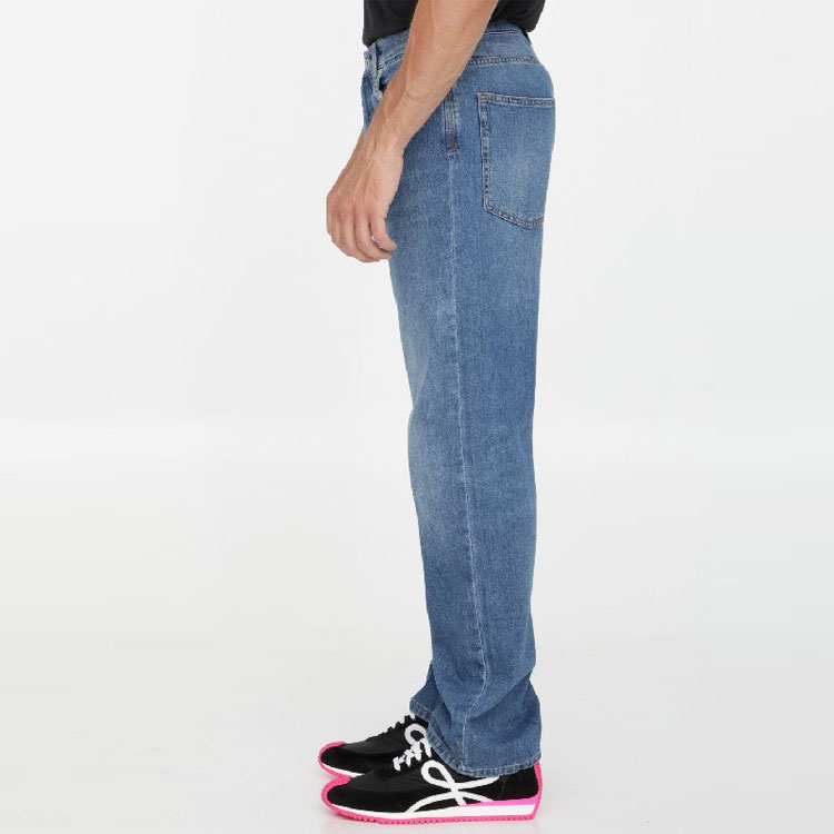 Sizing ロエベ FW22 ディストレートストレートジーンズ ディープブルー 秋コレクション H526Y11X22-5380