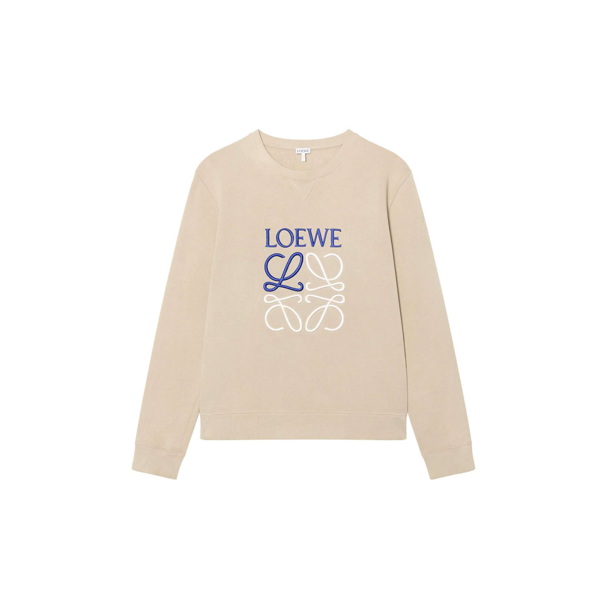 LOEWE FW22 Embroidered Logo Sweatshirt Rock Grey H526Y24X10-1250