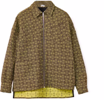 LOEWE FW22 Full Logo Jacquard Zip Jacket Green H526Y05W80-3108 LOEWE FW22 Full Logo Jacquard Zip Jacket Green H526Y05W80-3108