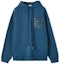 Order LOEWE FW22 Men’s Oversized Pullover Hoodie with Logo Patch in Petrol Blue. H526Y25X15-1200
