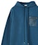 Details for LOEWE FW22 Men’s Oversized Pullover Hoodie with Logo Patch in Petrol Blue. H526Y25X15-1200