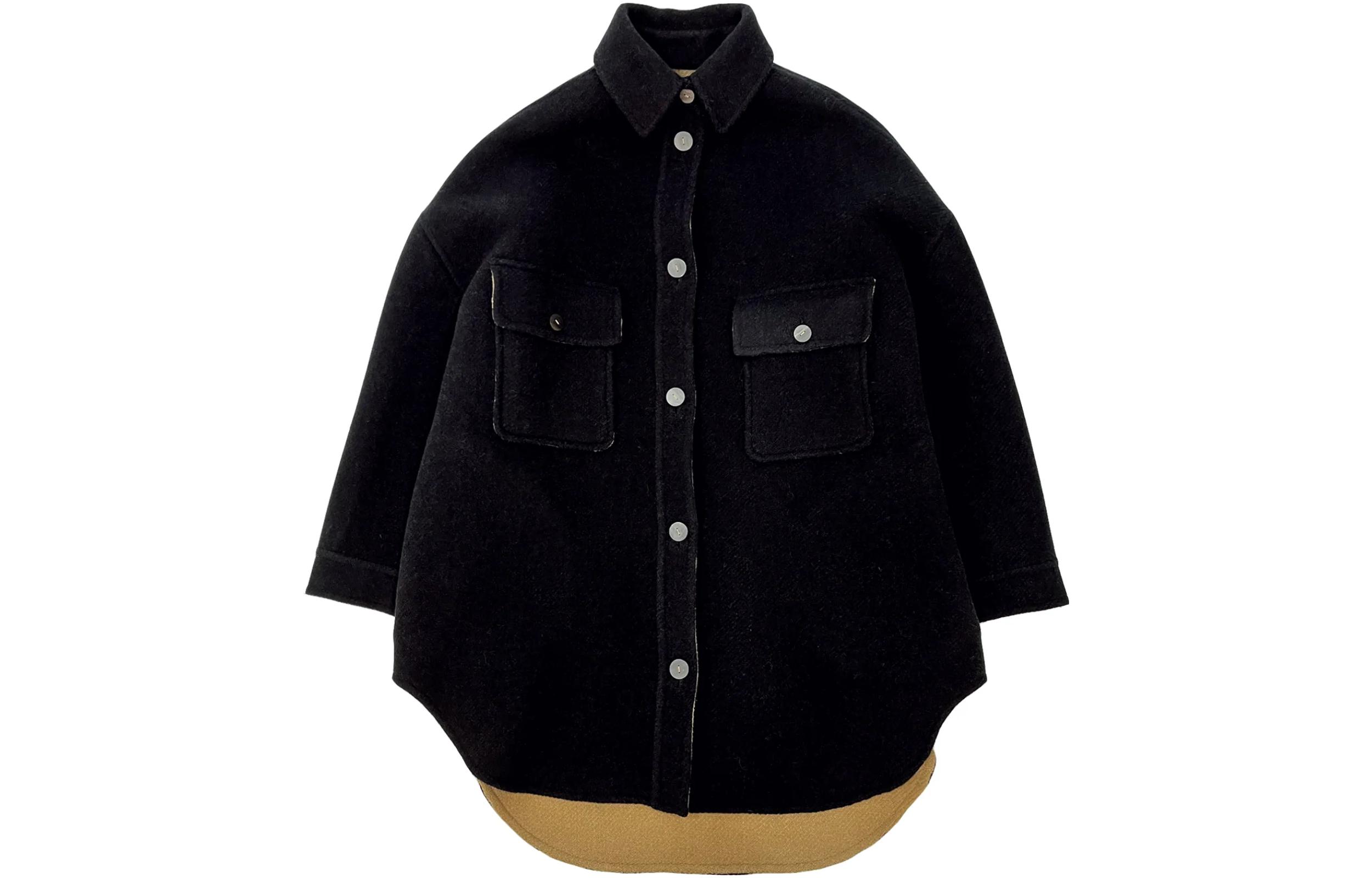 LOEWE FW22 Pocket Lapel Button-Up Long-Sleeve Jacket S359Y02X33-1119