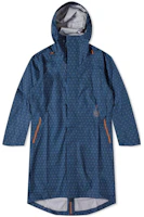LOEWE FW22 Polka Dot Printed Zip-Up Hooded Mid-Length Coat Blue H929Y02X03-6243 LOEWE FW22 Polka Dot Printed Zip-Up Hooded Mid-Length Coat Blue H929Y02X03-6243