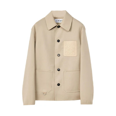 LOEWE FW22 Single-Breasted Khaki Long-Sleeve Jacket H526Y02W27-1250
