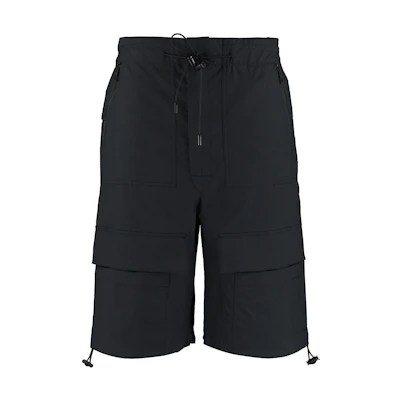 LOEWE FW22 Solid Color Drawstring Bermuda Casual Shorts Men’s Black. H664Y04W17-1100