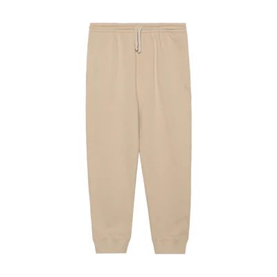 LOEWE FW22 Solid Cotton Knit Jogger Pants Men’s Rock Grey H526Y27J10-1250