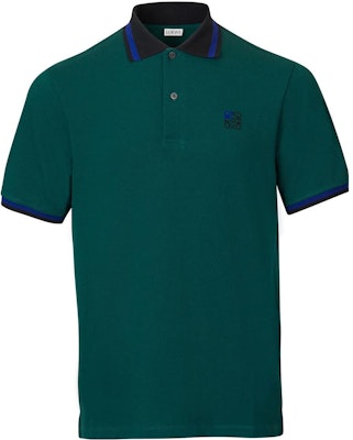 ロエベ FW22 ソリッドロゴ 刺繍ポロシャツ メンズ ティールグリーン. H526Y26J04-4110 Order ロエベ FW22 ソリッドロゴ 刺繍ポロシャツ メンズ ティールグリーン. H526Y26J04-4110