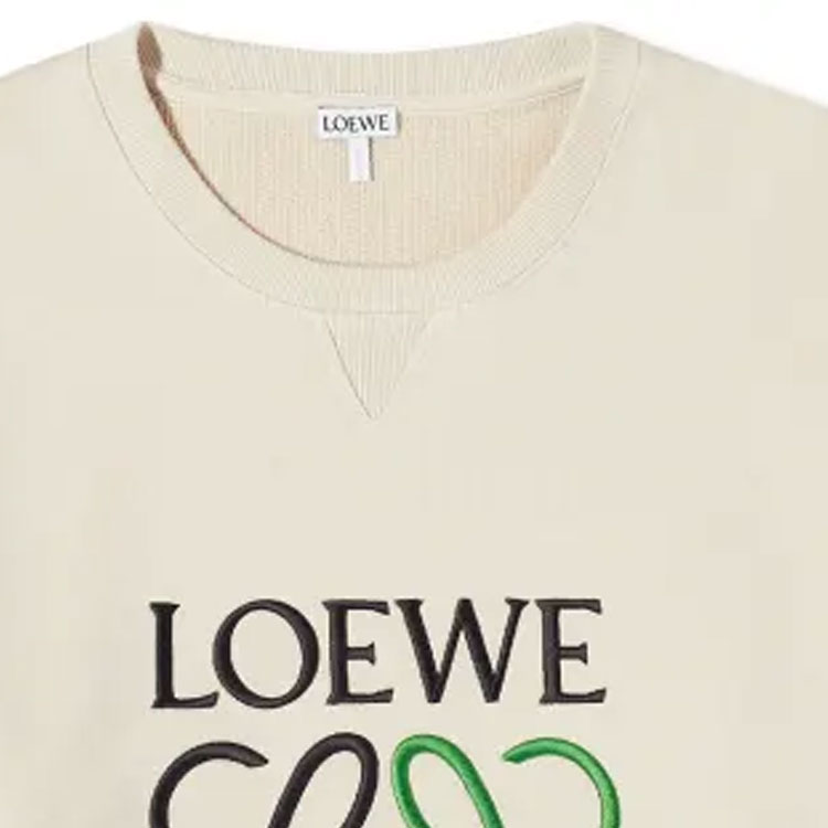 Details for LOEWE FW23 米色字母印花圆领卫衣. H526Y24X10-2280