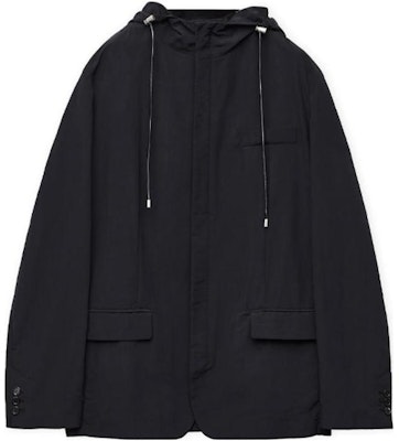 LOEWE FW23 Black Solid Color Hooded Long Sleeve Jacket. H526Y01WAJ-1100 Order LOEWE FW23 Black Solid Color Hooded Long Sleeve Jacket. H526Y01WAJ-1100