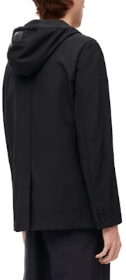 LOEWE FW23 Black Solid Color Hooded Long Sleeve Jacket. H526Y01WAJ-1100 Shop LOEWE FW23 Black Solid Color Hooded Long Sleeve Jacket. H526Y01WAJ-1100