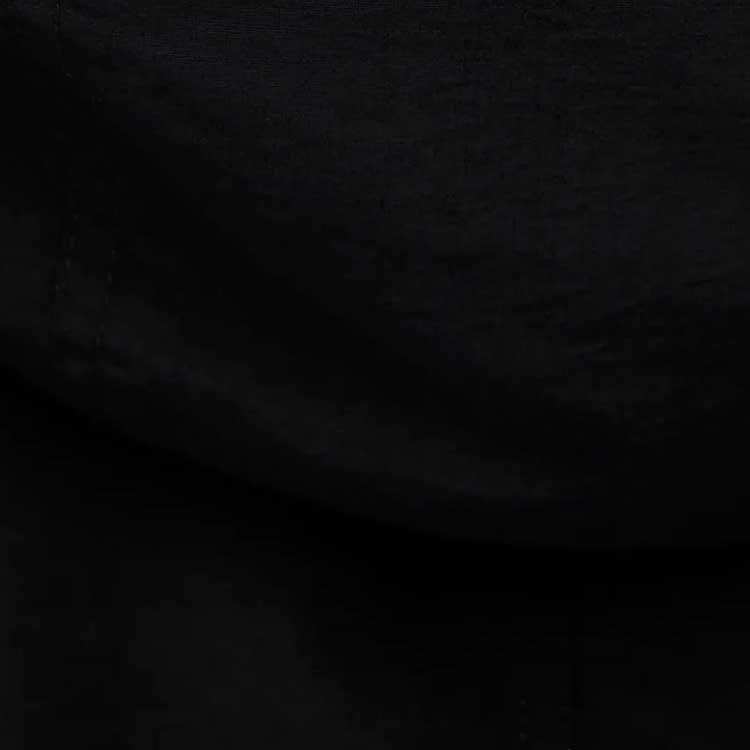 Details for 로에베 FW23 블랙 솔리드 컬러 미드 기장 후드 파카 재킷 H526Y01WAS-1100