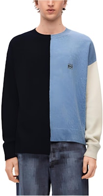 LOEWE FW23 Baju Sweater Crewneck Logo Colorblock Lelaki H526Y14KEG-5149 Buy LOEWE FW23 Baju Sweater Crewneck Logo Colorblock Lelaki H526Y14KEG-5149