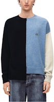LOEWE FW23 Baju Sweater Crewneck Logo Colorblock Lelaki H526Y14KEG-5149 Details for LOEWE FW23 Baju Sweater Crewneck Logo Colorblock Lelaki H526Y14KEG-5149