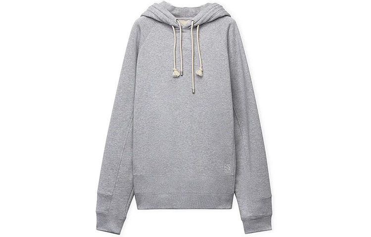 LOEWE FW23  Grey Hoodie with Embroidered Logo. H526Y25X27-1440